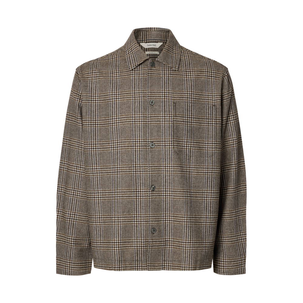 Selected Homme Check Wool Blend Light Jacket